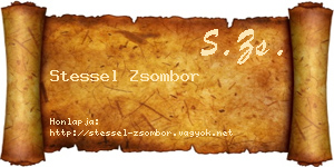 Stessel Zsombor névjegykártya